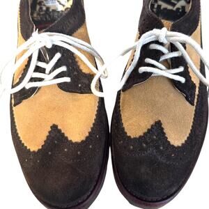 Hush Puppies Hemingway Design Brown Suede Oxford Shoes 7 🤎🎩